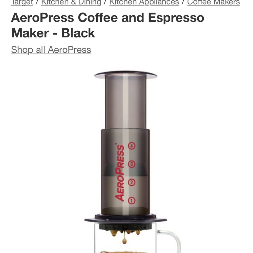 Breville barista pro espresso maker - aero press